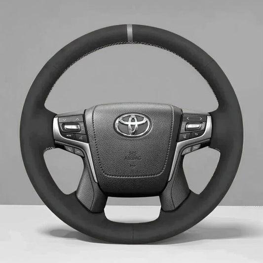 Steering Wheel Cover wrap for Toyota Land Cruiser 2015-2020 / Land Cruiser Prado 2017-2020 / Crown 2012-2018