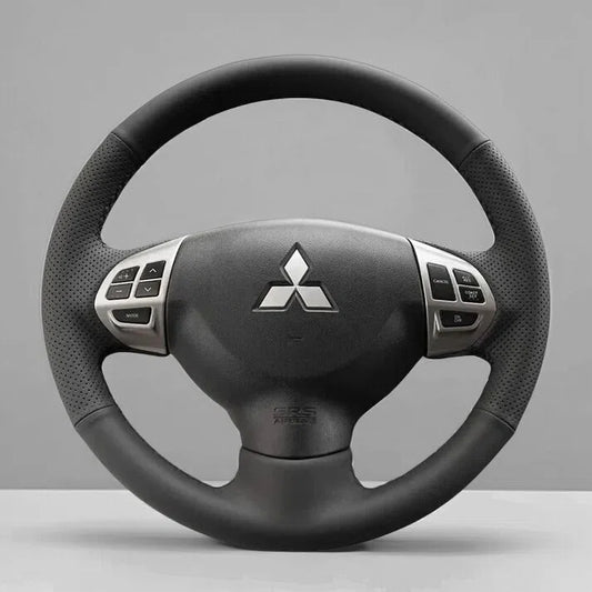 Steering Wheel Cover Wrap for Mitsubishi | i-MiEV Lancer 9 IX Lancer Sportback Outlander Sport RVR ASX Colt L200 Triton