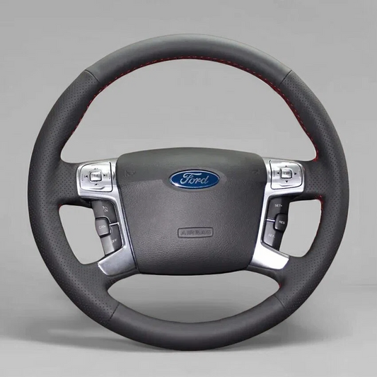 Steering Wheel Cover Wrap for Ford Mondeo Galaxy S-Max 2006-2015