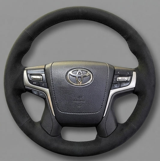 Steering Wheel Cover Wrap for Toyota Land Cruiser Prado 150 Series 200 Series Crown 2013-2024