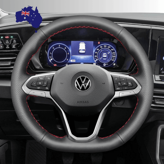 Steering Wheel Cover wrap for Volkswagen VW Arteon 2021 / Atlas 2020-2021 / ID.4 2021 / Taos 2022 / Atlas Cross Sport 2020-2021