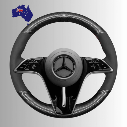 Steering Wheel Cover wrap for Mercedes-Benz CLS-Class (C257)/ CLS-Class AMG-Line/ E-Class (W213)/ EQS (V297)