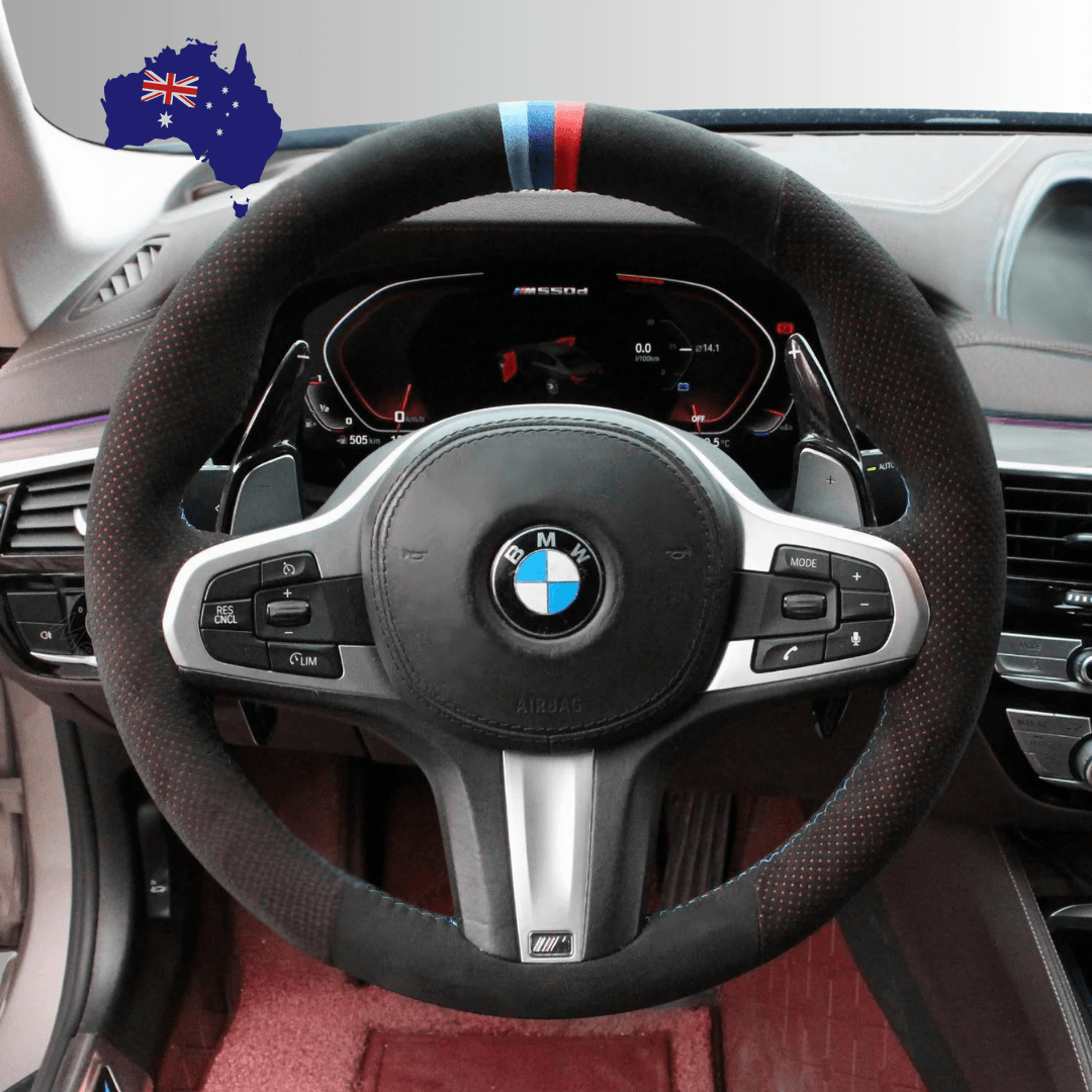 Steering Wheel Cover wrap for BMW G20 F44 G22 G26 G30 G32 G11 G14 G15 G16 G01 G02 G05 G06 G07 G29