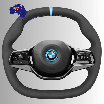 Steering Wheel Cover wrap for BMW 5 Series G60 (Sedan)/ i5 G60/ G61 (Touring)/ i5 G60 (Sedan)/ G61 (Touring)/ G60 (Saloon)/ G61 (Estat