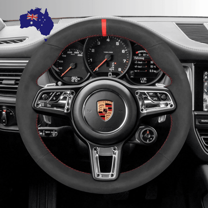 Steering Wheel Cover wrap for Porsche 911 718 Boxster Cayman 718 Spyder 918 Spyder Cayenne Macan Panamera
