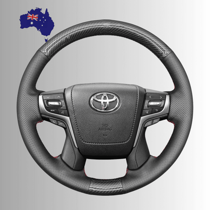Steering Wheel Cover wrap for Toyota Land Cruiser 2015-2020 / Land Cruiser Prado 2017-2020 / Crown 2012-2018