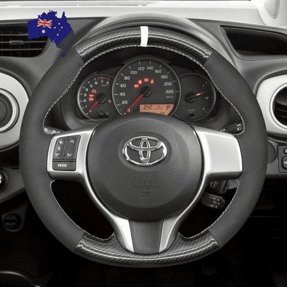 Steering Wheel Cover wrap for Toyota Yaris 2012-2020 / Ractis 2010-2015