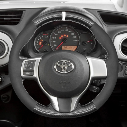 Steering Wheel Cover wrap for Toyota Yaris 2012-2020 / Ractis 2010-2015