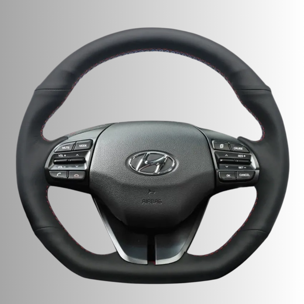 Steering Wheel Cover wrap for Hyundai Ioniq / Elantra VI (Sport|SR Turbo) 2017-2020