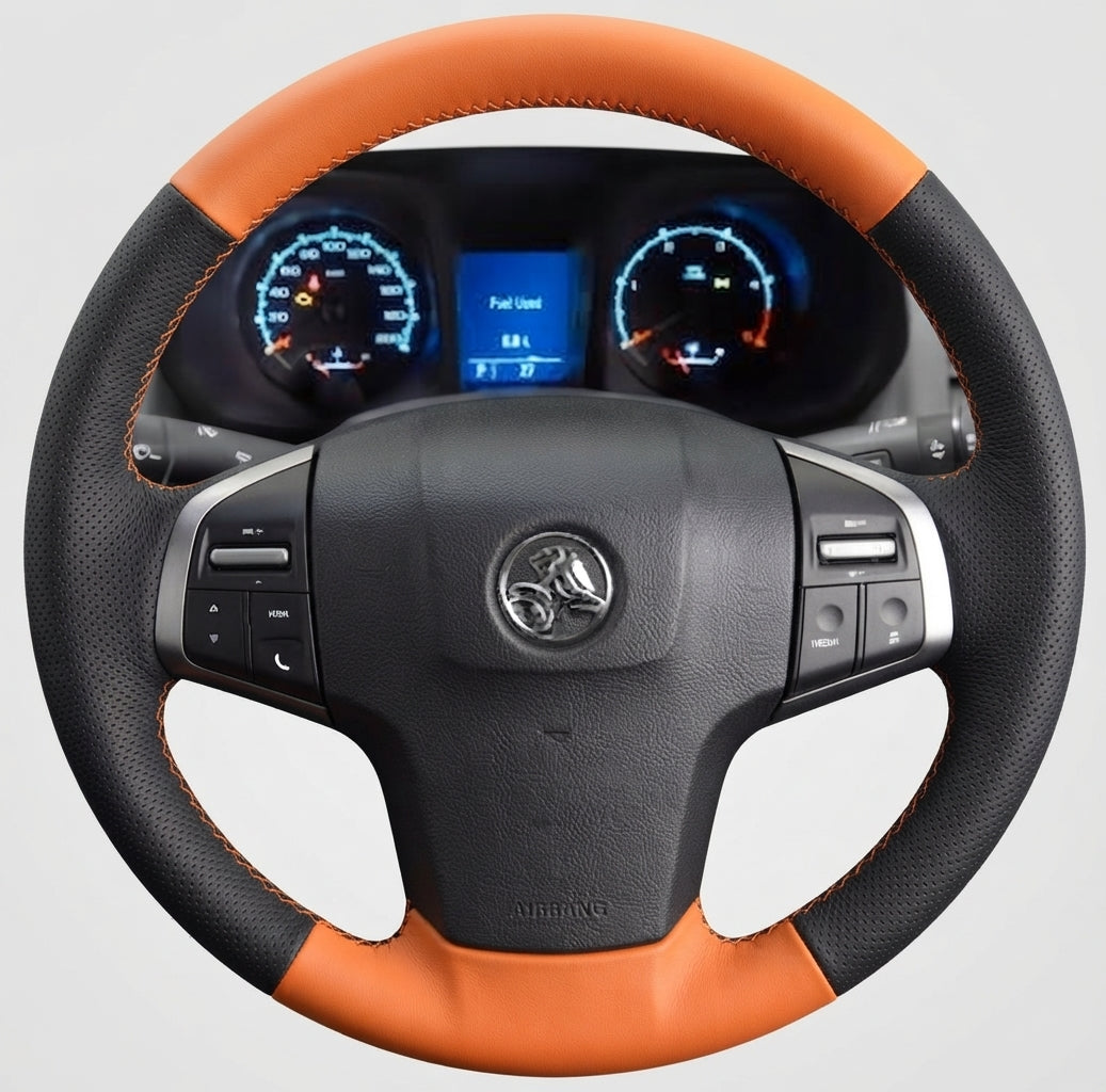 Leather Steering Wheel Cover Wrap for Holden Colorado 7 Trailblazer 2012-2020