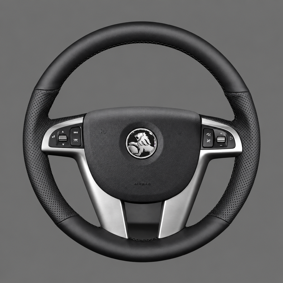 Leather Steering Wheel Cover Wrap for Holden Commodore Berlina Calais Caprice Statesman Ute 2006-2013