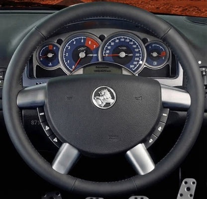 Leather Steering Wheel Cover Wrap for Holden Commodore SV6 2004-2007
