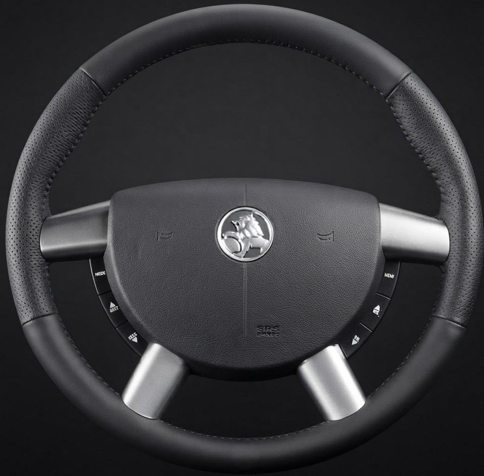 Leather Steering Wheel Cover Wrap for Holden Calais VY VZ SS VV 2002-2006
