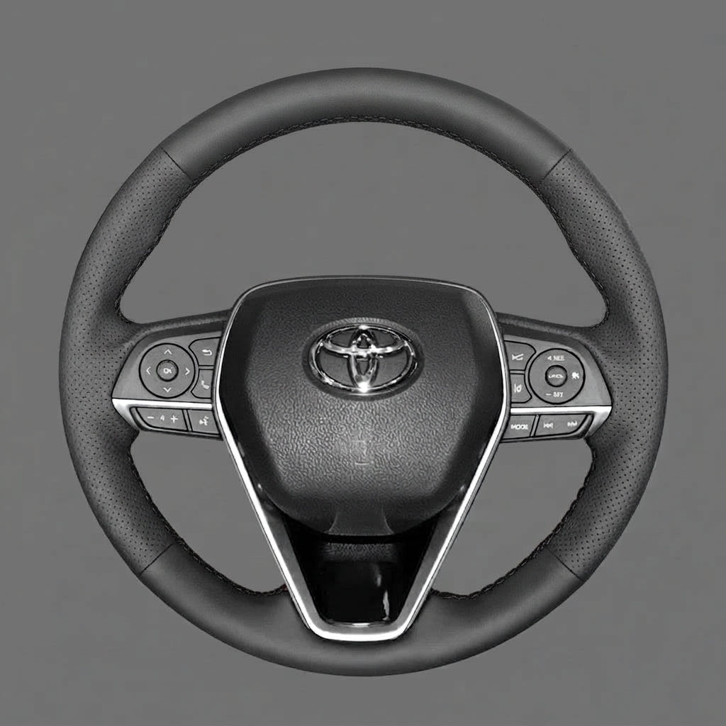Leather Steering Wheel Cover Wrap for Toyota Corolla RAV4 Camry Avalon Crown Venza 2017-2025