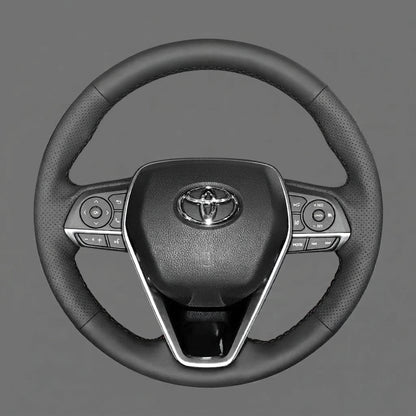 Leather Steering Wheel Cover Wrap for Toyota Corolla RAV4 Camry Avalon Crown Venza 2017-2025