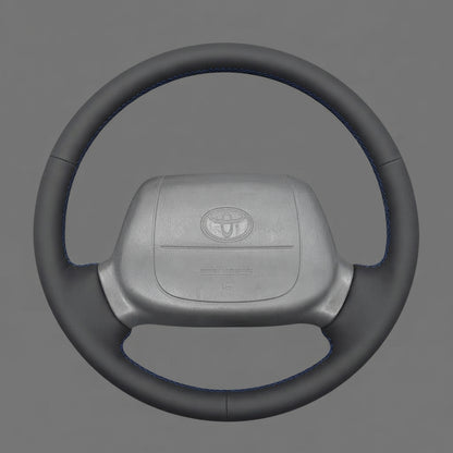 Leather Steering Wheel Cover Wrap for Toyota 4Runner Tacoma Avalon Hilux Hiace Granvia Townace 1996-2004