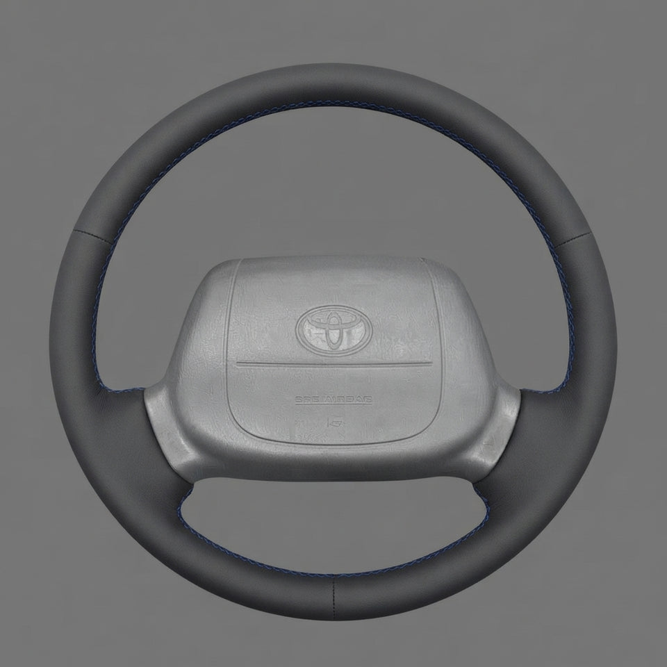Leather Steering Wheel Cover Wrap for Toyota 4Runner Tacoma Avalon Hilux Hiace Granvia Townace 1996-2004
