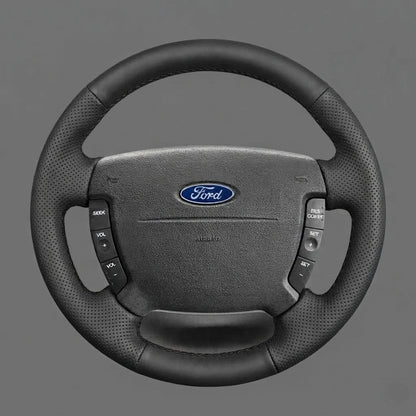 Leather Steering Wheel Cover Wrap for Ford Falcon 2002-2008