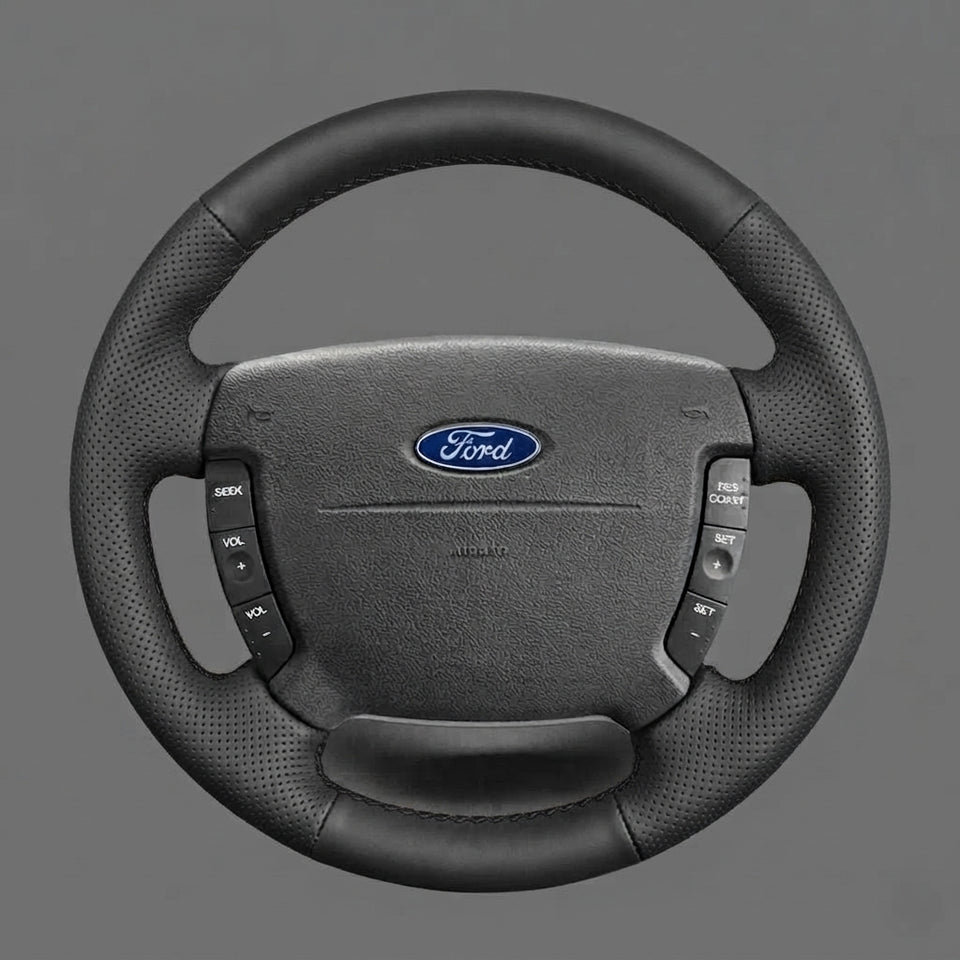 Leather Steering Wheel Cover Wrap for Ford Falcon 2002-2008
