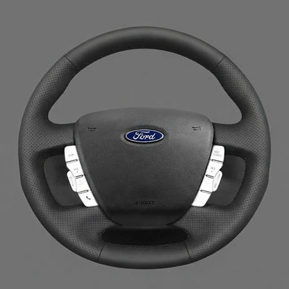 Leather Steering Wheel Cover Wrap for Ford Falcon FG XR6 SZ Territory 2008-2016