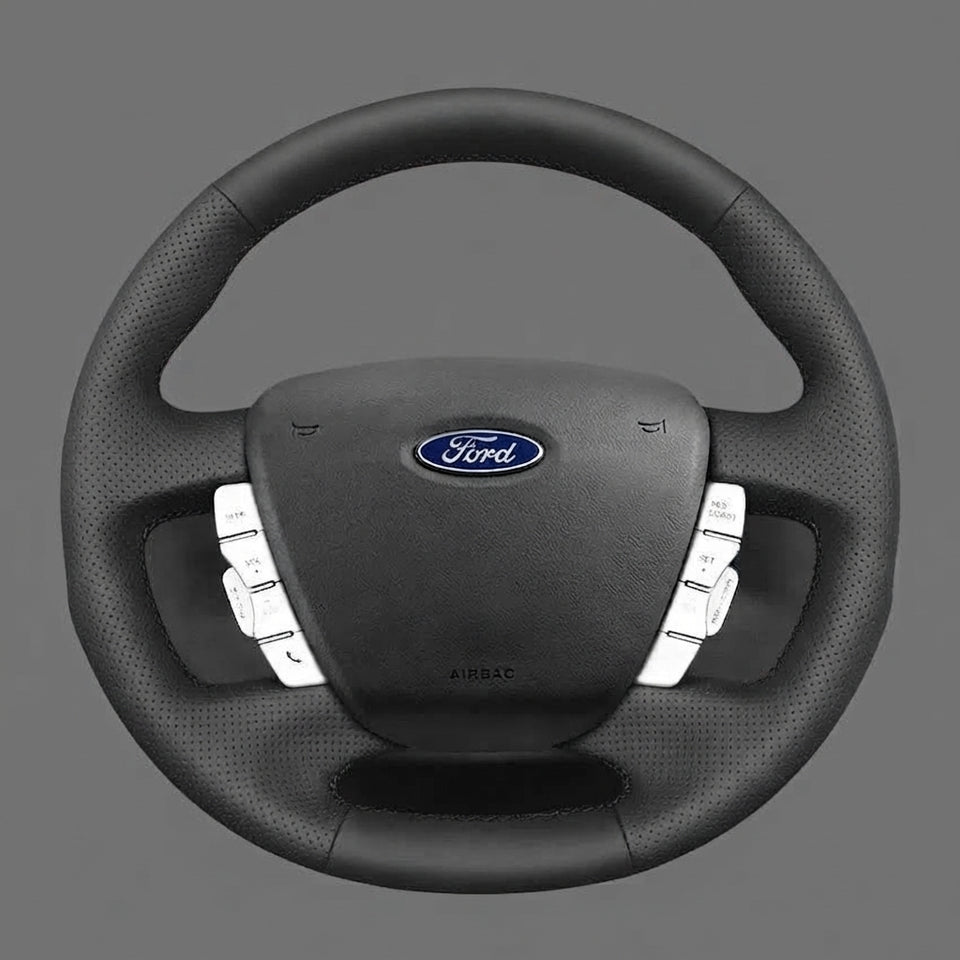 Leather Steering Wheel Cover Wrap for Ford Falcon FG XR6 SZ Territory 2008-2016