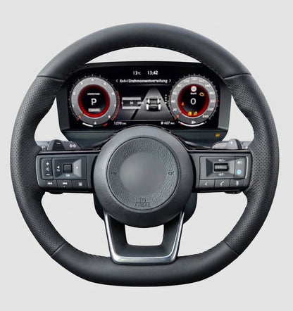 Leather Steering Wheel Cover Wrap for Nissan Kicks Rogue Sentra Altima SR Qashqai X-Trail Juke Leaf Micra Note Versa 2019-2025