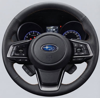 Leather Steering Wheel Cover Wrap for Subaru | Forester Outback Impreza Crosstrek Ascent Legacy Liberty XV 2016-2025