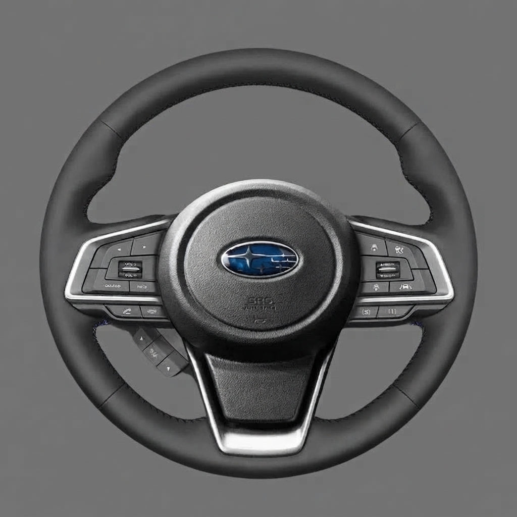 Leather Steering Wheel Cover Wrap for Subaru | Forester Outback Impreza Crosstrek Ascent Legacy Liberty XV 2016-2025