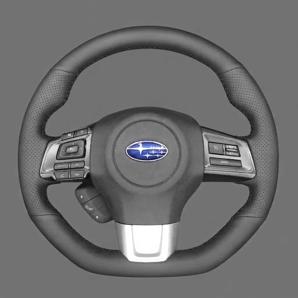 Leather Steering Wheel Cover Wrap for Subaru | WRX STI Levorg 2014-2021