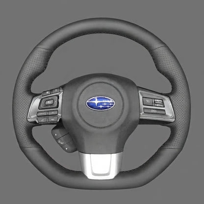 Leather Steering Wheel Cover Wrap for Subaru | WRX STI Levorg 2014-2021