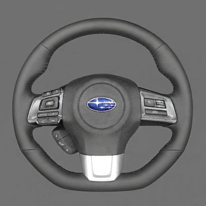 Leather Steering Wheel Cover Wrap for Subaru | WRX STI Levorg 2014-2021