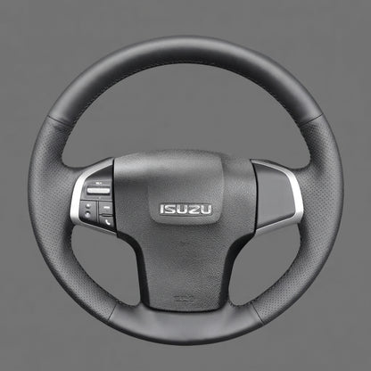 Leather Steering Wheel Cover Wrap for Isuzu | D-MAX 2013- 2015