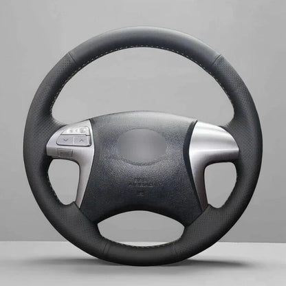Steering Wheel Cover Wrap for Toyota Kluger Highlander Camry Isis Mark X Zio Premio Noah Voxy Previa Estima 2006-2015