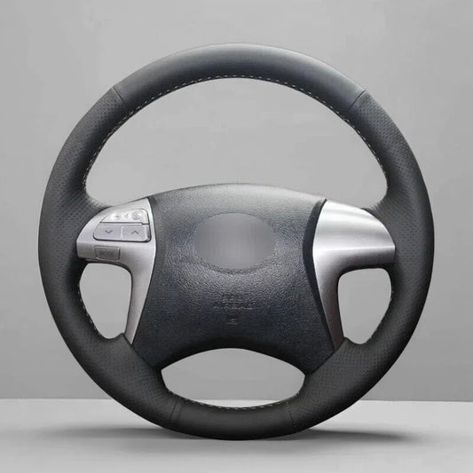 Steering Wheel Cover Wrap for Toyota Kluger Highlander Camry Isis Mark X Zio Premio Noah Voxy Previa Estima 2006-2015