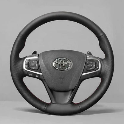 Steering Wheel Cover Wrap for Toyota Avensis Camry Verso Avalon Previa Estima Harrier Noah Voxy Premio