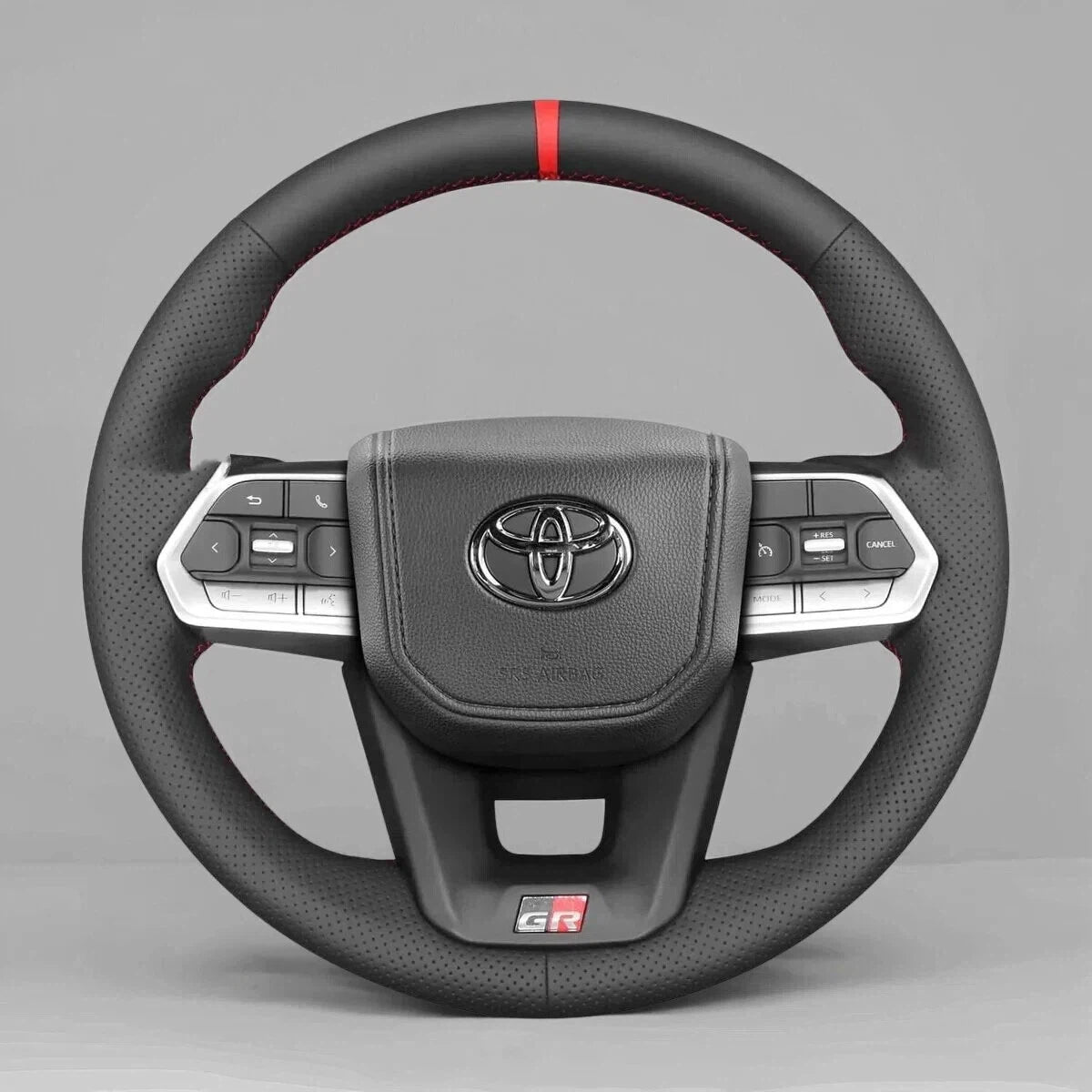 Steering Wheel Cover Wrap for Toyota Land Cruiser 300 LC300 GR 2021-2023