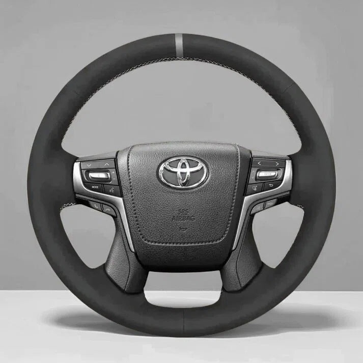 Steering Wheel Cover Wrap for Toyota Land Cruiser Prado 150 Series 200 Series Crown 2013-2024