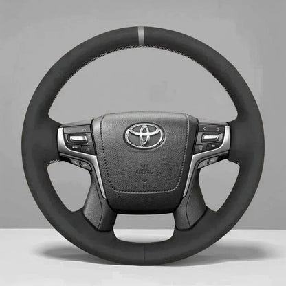 Steering Wheel Cover Wrap for Toyota Land Cruiser Prado 150 Series 200 Series Crown 2013-2024