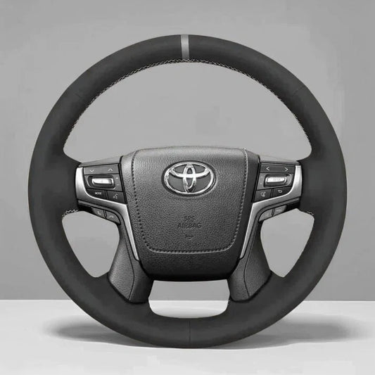 Steering Wheel Cover Wrap for Toyota Land Cruiser Prado 150 Series 200 Series Crown 2013-2024