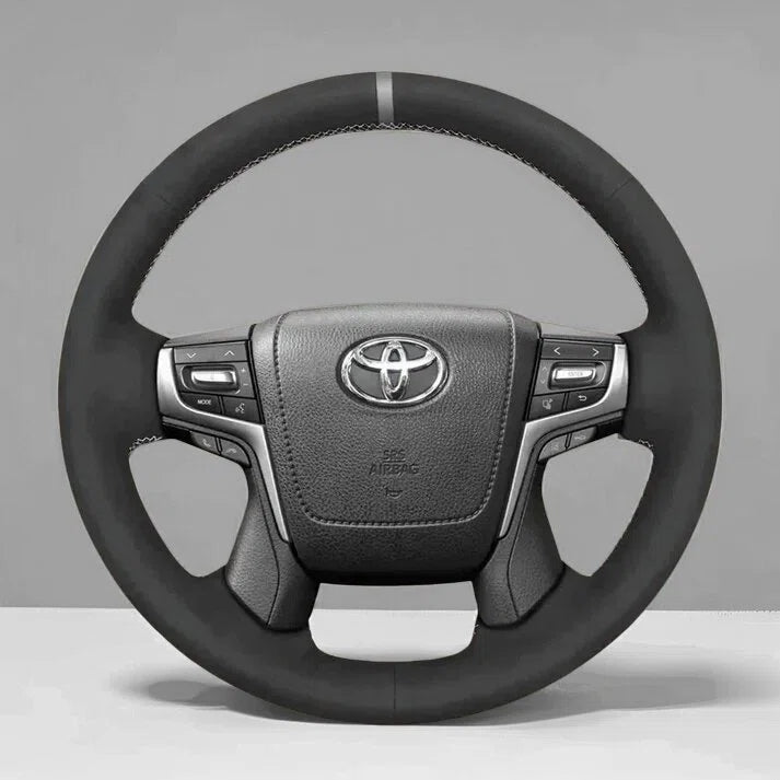 Steering Wheel Cover wrap for Toyota Land Cruiser 2015-2020 / Land Cruiser Prado 2017-2020 / Crown 2012-2018
