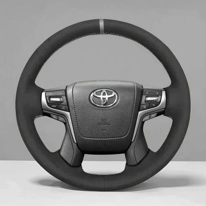 Steering Wheel Cover wrap for Toyota Land Cruiser 2015-2020 / Land Cruiser Prado 2017-2020 / Crown 2012-2018