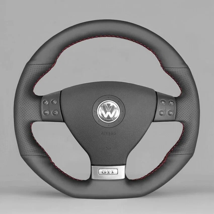 Steering Wheel Cover wrap for Volkswagen Golf GTI 5 (V) / Golf R32 Scirocco / Passat Variant (R-Line) / Tiguan (R-Line)
