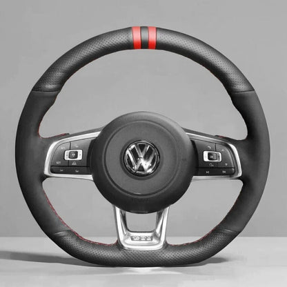 Steering Wheel Cover wrap for Volkswagen VW Golf GTI 7 2015-2021 / Golf R 2015-2019 / Jetta GLI 2015-2018