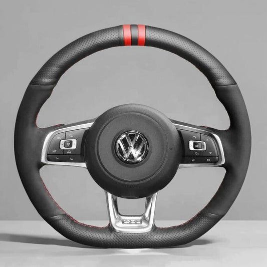 Steering Wheel Cover wrap for Volkswagen VW Golf GTI 7 2015-2021 / Golf R 2015-2019 / Jetta GLI 2015-2018
