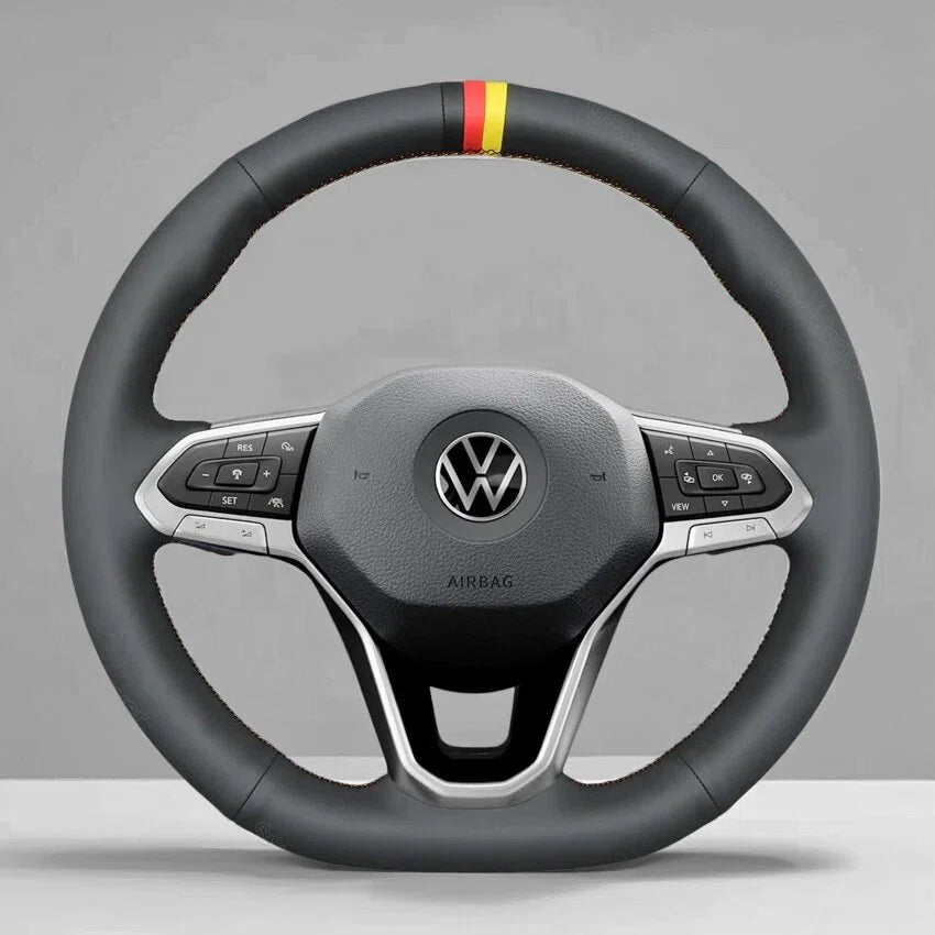 Steering Wheel Cover wrap for Volkswagen VW Arteon 2021 / Atlas 2020-2021 / ID.4 2021 / Taos 2022 / Atlas Cross Sport 2020-2021