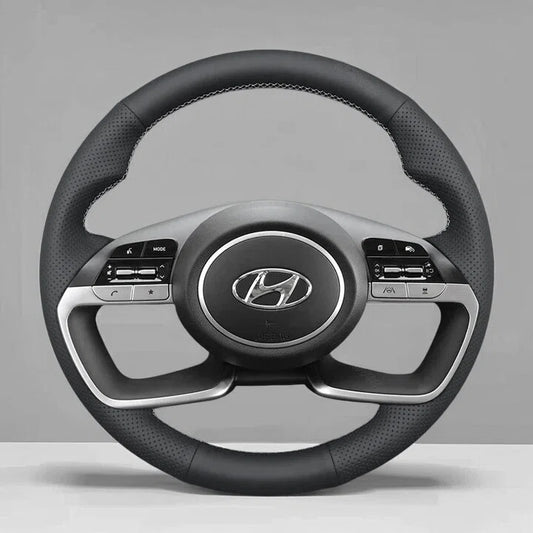 Steering Wheel Cover wrap for Hyundai Tucson / Tucson IV/ i20 III / Bayon/ i30 Sedan (Active/Elite)