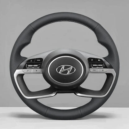 Steering Wheel Cover wrap for Hyundai Tucson / Tucson IV/ i20 III / Bayon/ i30 Sedan (Active/Elite)