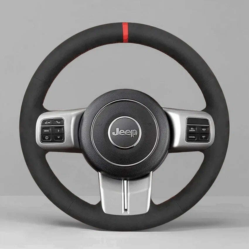 Steering Wheel Cover Wrap For Jeep Compass Grand Cherokee Wrangler JK Patriot Liberty WK2 2011-2019
