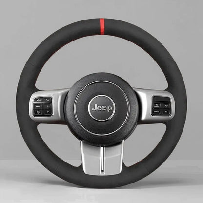 Steering Wheel Cover Wrap For Jeep Compass Grand Cherokee Wrangler JK Patriot Liberty WK2 2011-2019