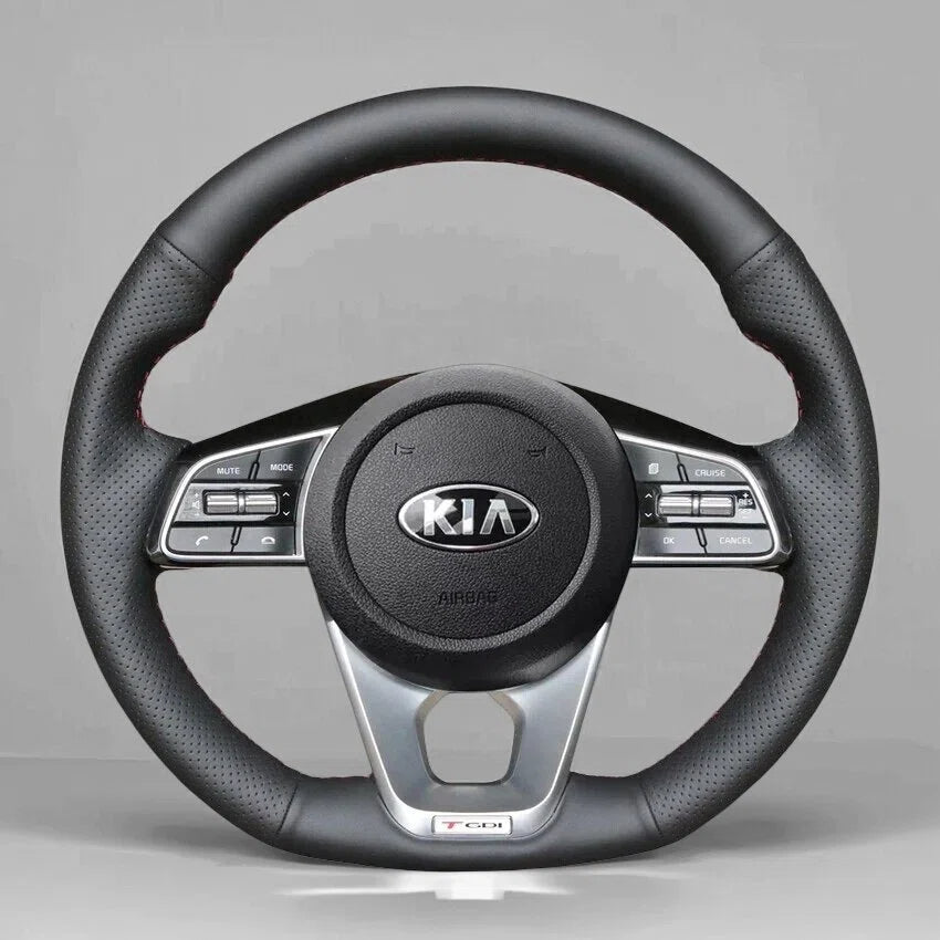 Steering Wheel Cover Wrap for Kia | Ceed Cee'd 3 Proceed Pro Ceed GT Optima 5 Forte 2018-2024